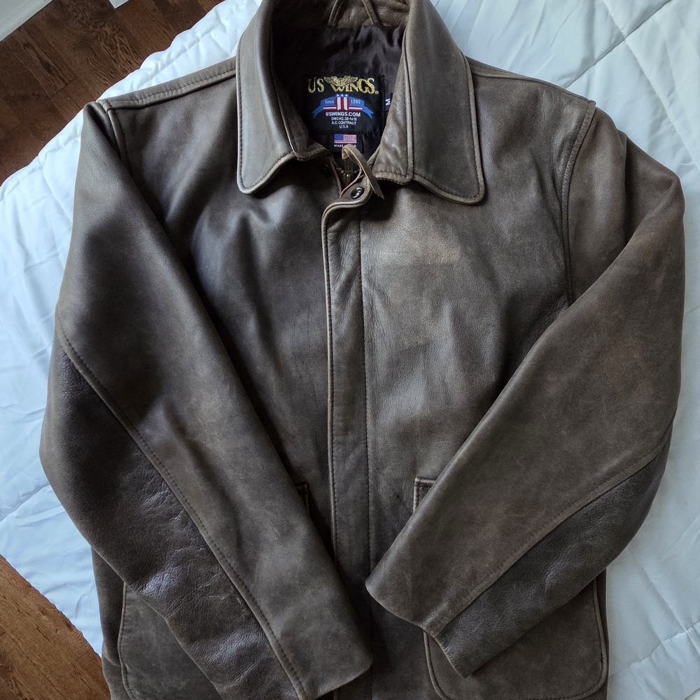 Men's Classic Leather Field Jacket